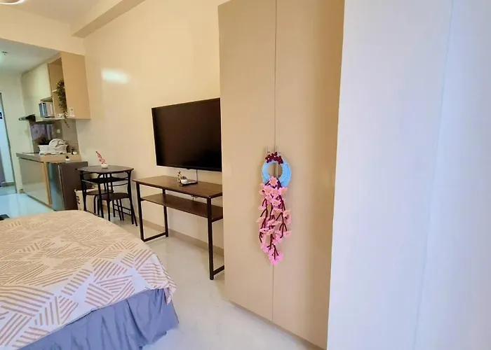 شقة فندقية Amira Chateau At Victoria Sports Tower Beside Gma Kamuning Mrt Station With Free Pool And Gym Access مانيلا